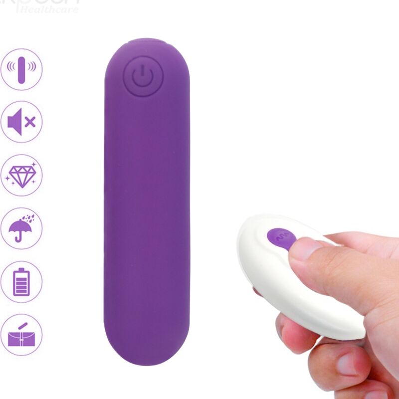 Œuf vibrant violet en silicone avec télécommande et 10 modes ARMONY