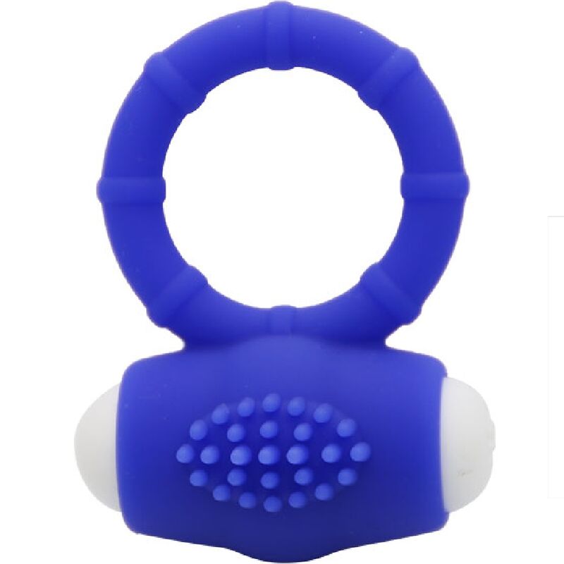 Anneau pénien vibrant en silicone pour des orgasmes plus intenses, bleu ARMONY