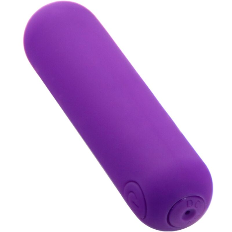Mini vibromasseur bullet violet en silicone, 10 modes, étanche ARMONY