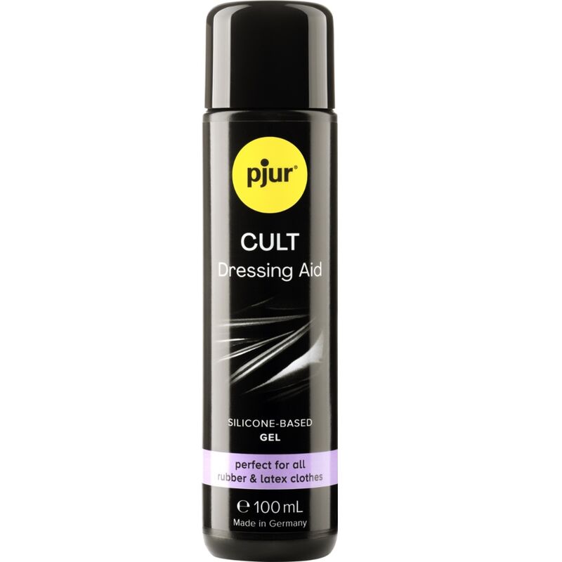 Aide à l’enfilage PJUR Cult pour vêtements en latex et en caoutchouc, 100 ml