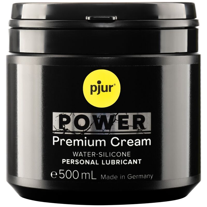 PJUR Power Premium Cream, crème lubrifiante à base d’eau, 500 ml