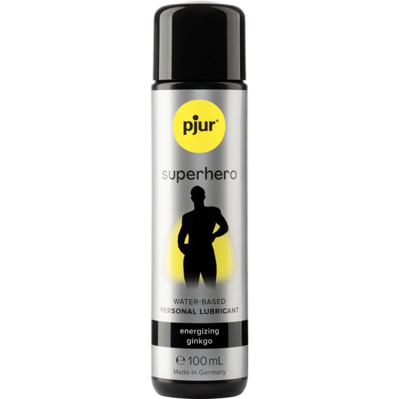 Gel lubrifiant PJUR Superhero à base d’eau avec ginkgo, 100 ml