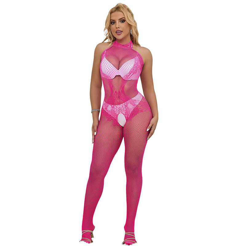 Body résille rose SUBBLIME avec dentelle