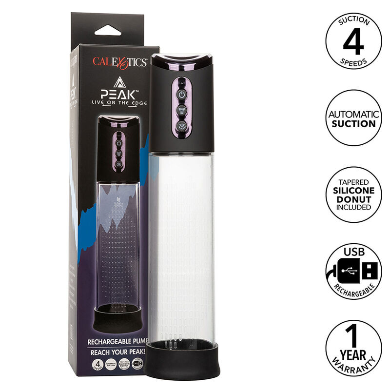 CalExotics Peak, pompe à pénis automatique, noire