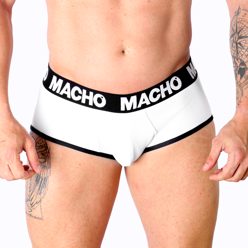 Slip homme respirant en Lycra avec poche qui met en valeur le volume MACHO UNDERWEAR