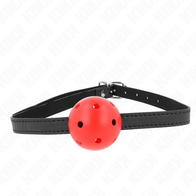 Bâillon boule rouge KINK Simplicity