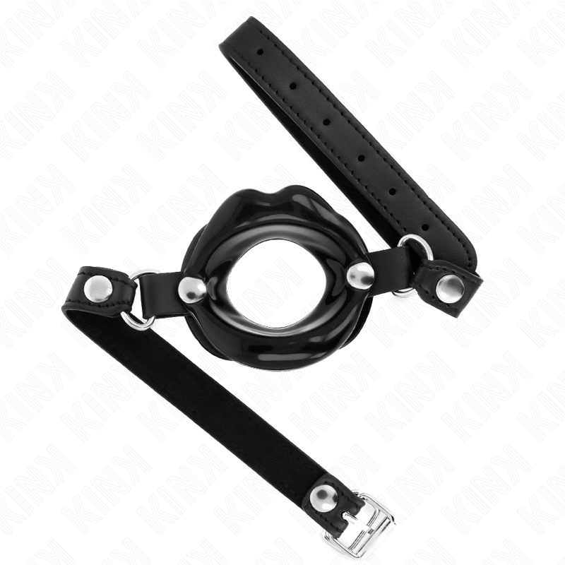 Bâillon à lèvres KINK avec sangle noire