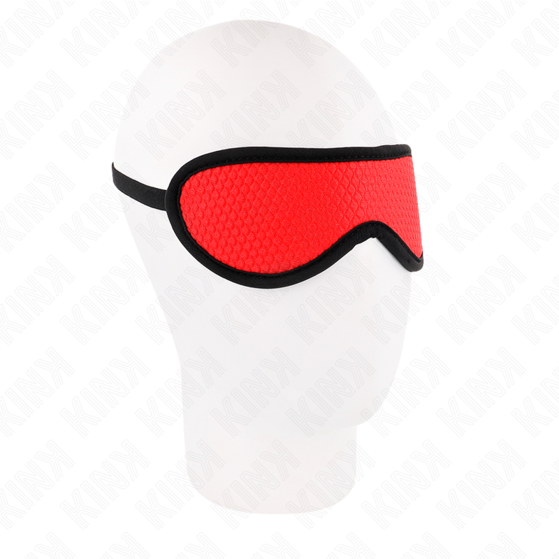 Bandeau pour les yeux KINK à motif écailles et bordure rouge, 20 × 7 cm
