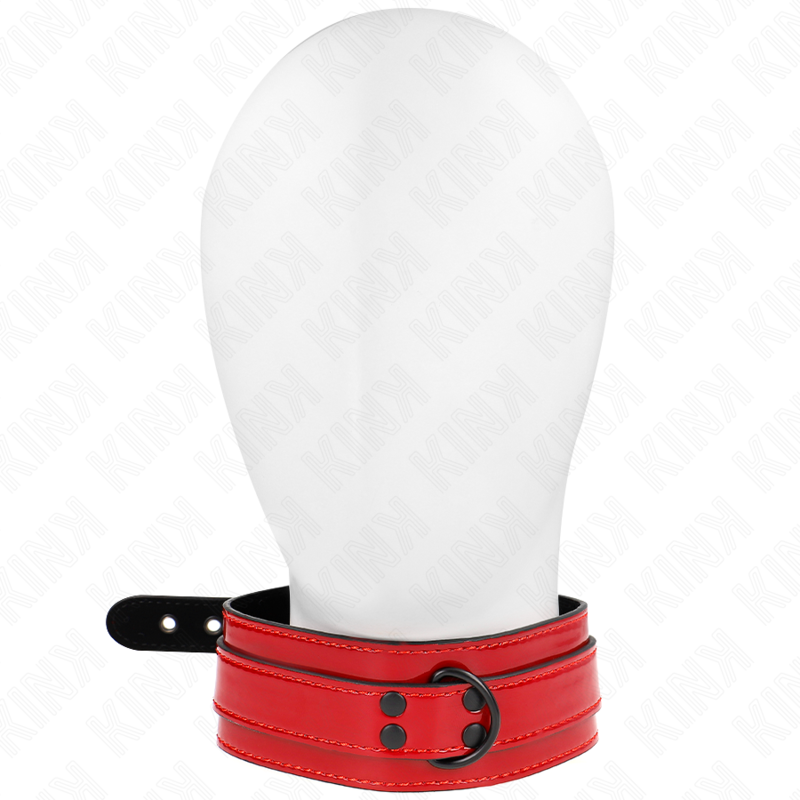 Collier BDSM KINK réglable, coloris bordeaux