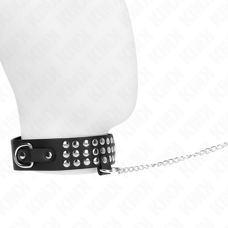 Collier BDSM KINK brillant avec laisse