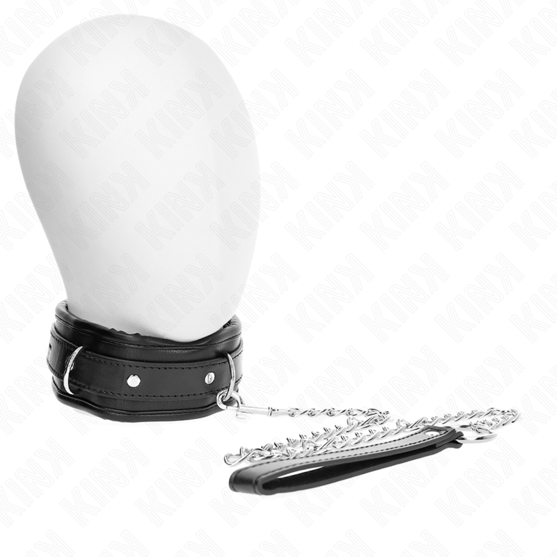 Collier BDSM KINK avec laisse de 65 cm, modèle 1
