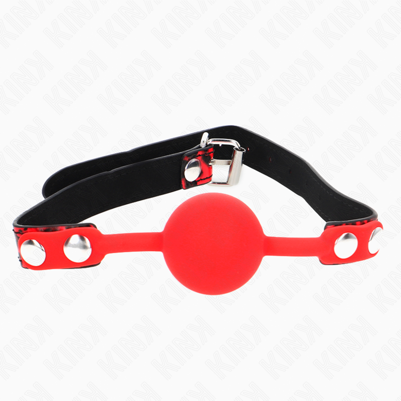 Bâillon boule KINK avec boule en silicone de 4 cm