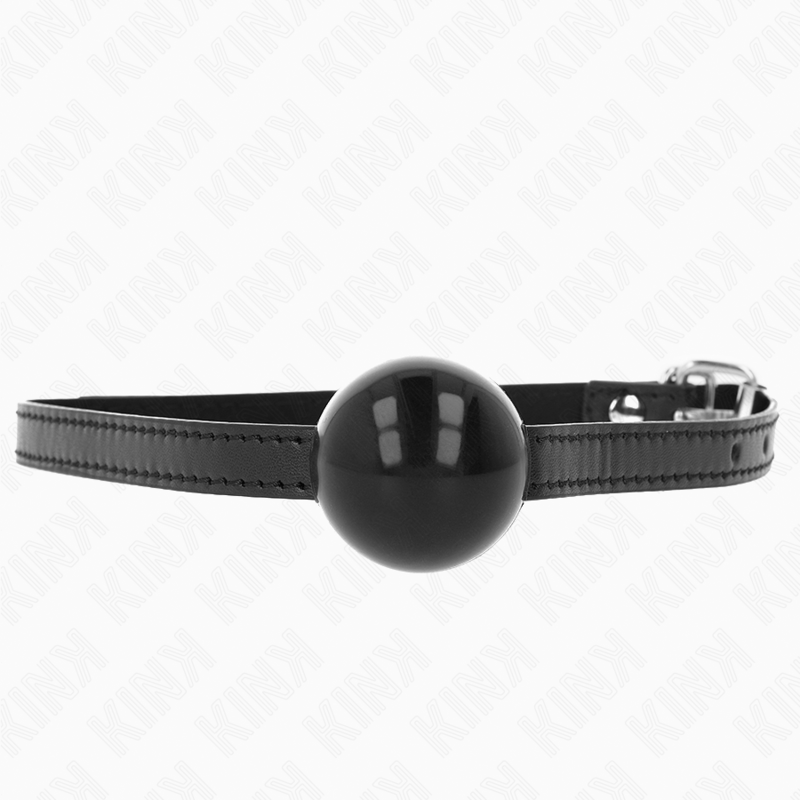 Bâillon boule KINK noir avec boule pleine
