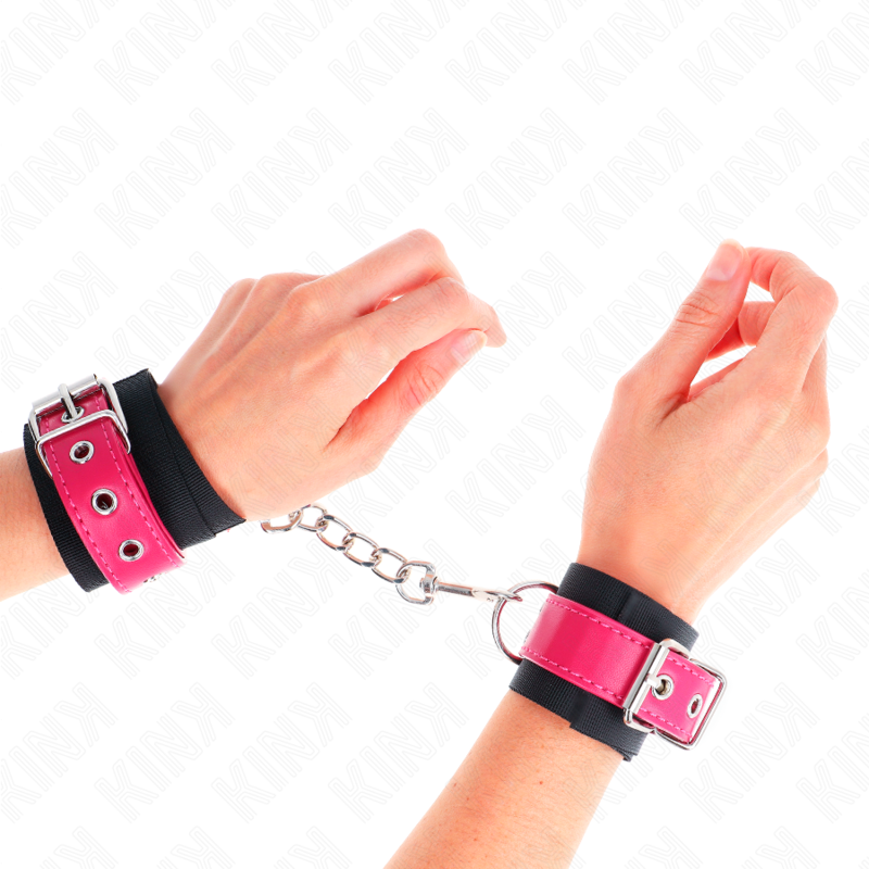 Entraves KINK en nylon avec détail rose framboise
