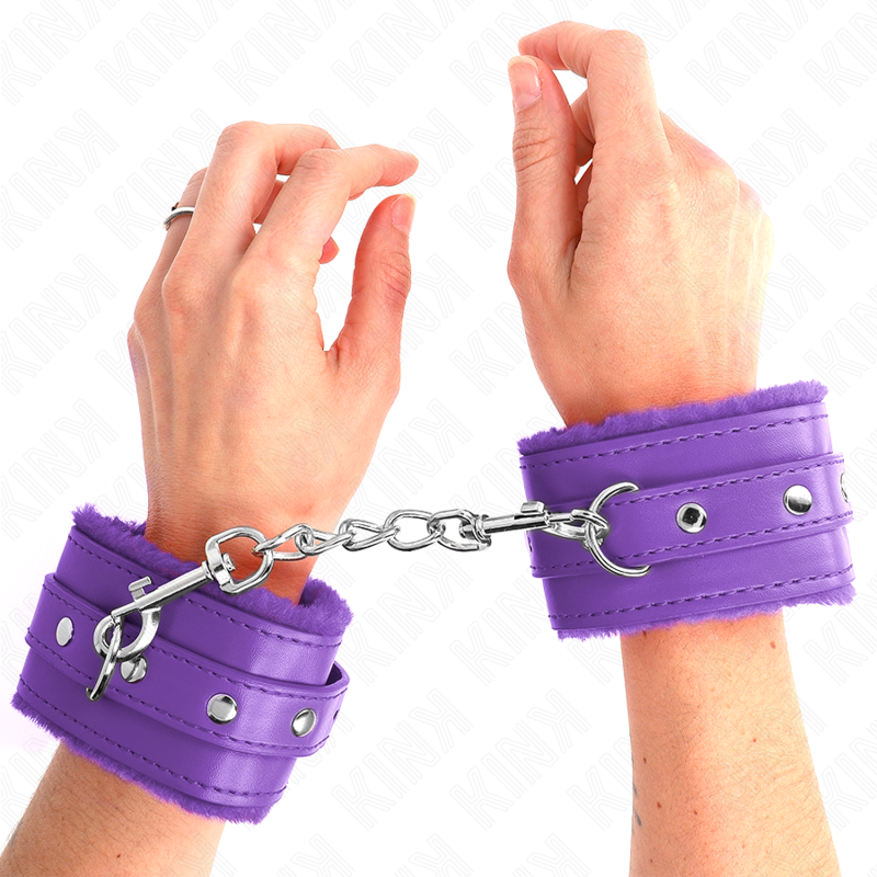 Menottes KINK Premium doublées de fourrure, violettes