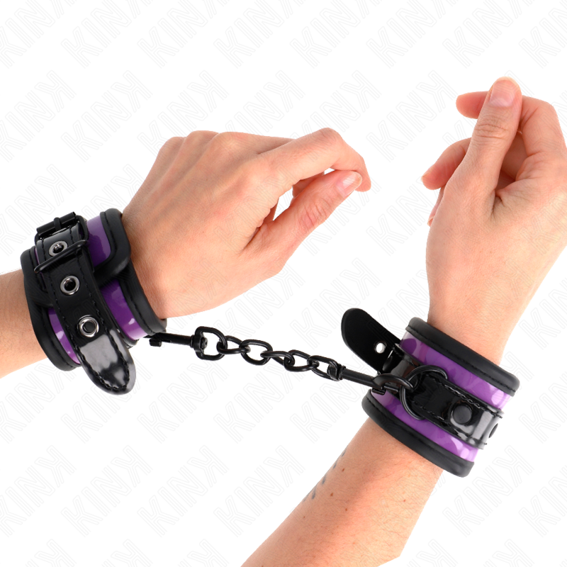 KINK menottes réglables en néoprène, lilas clair