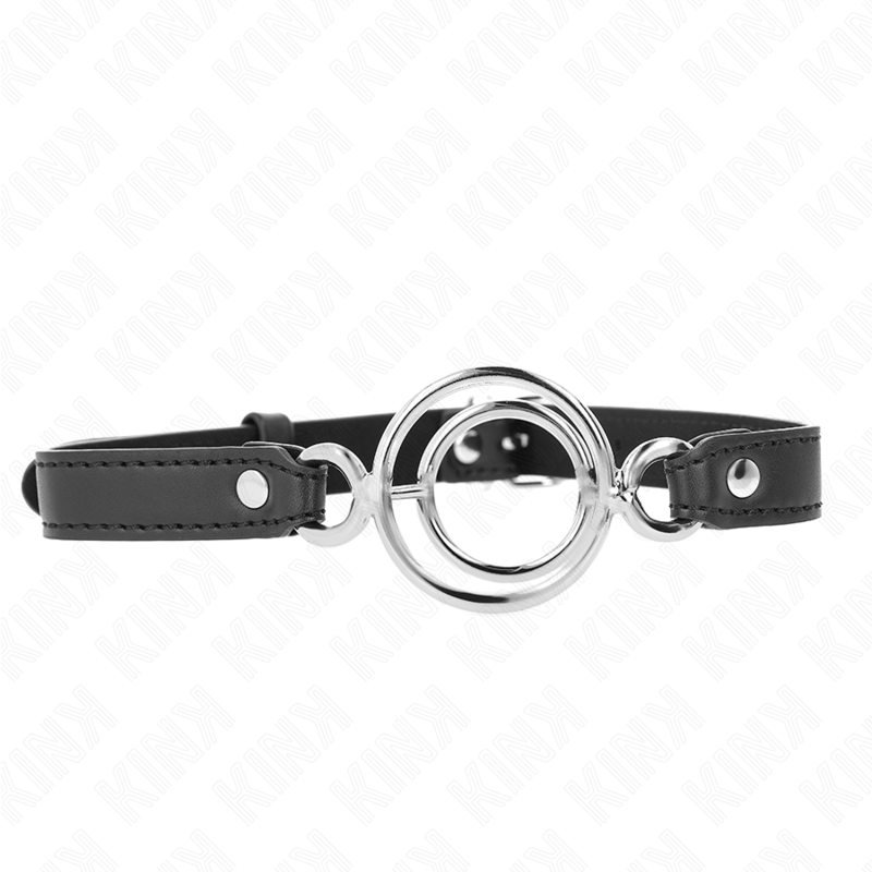 Bâillon KINK avec plusieurs anneaux en O, noir