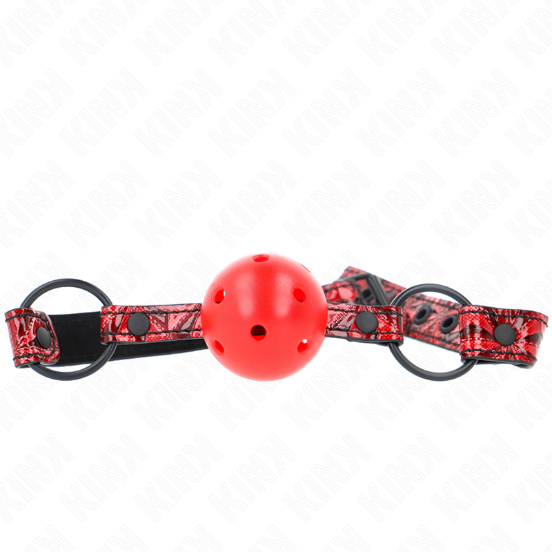 Kink Boule Bâillon À Motif Losanges 4,5 Cm Modèle 1 Sangle Réglable 64,5 Cm, 42 À 60 Cm