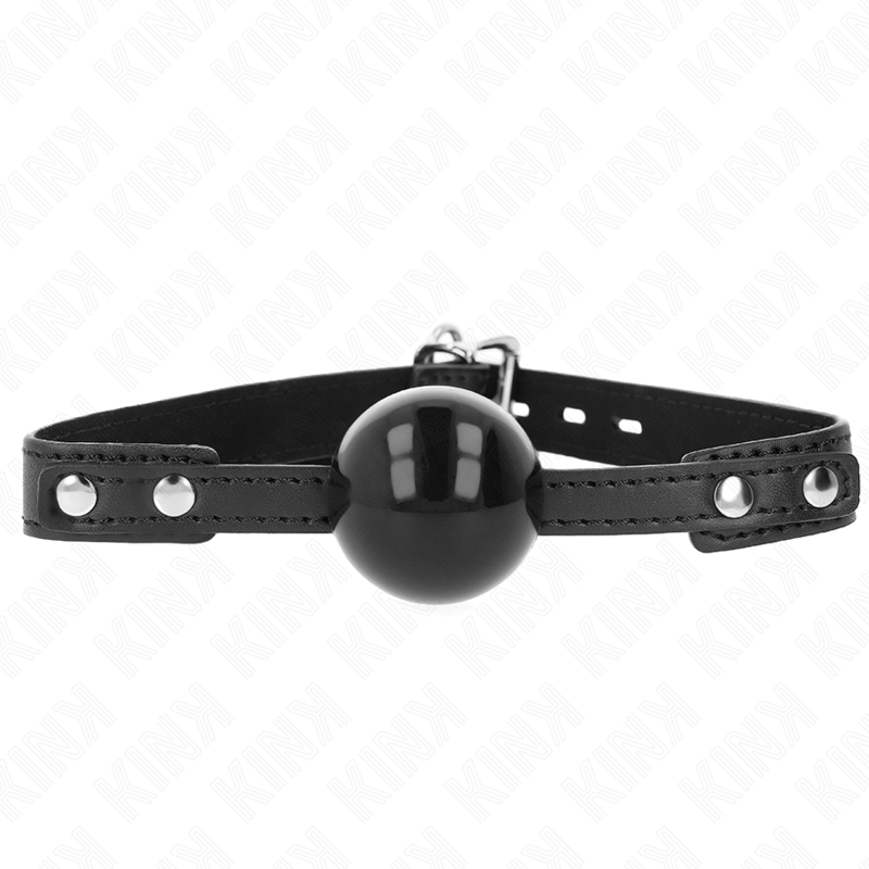 Bâillon boule KINK avec boule souple en TPE, modèle 3