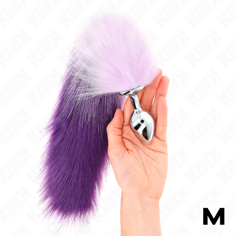 Plug anal KINK avec queue, taille M, violet