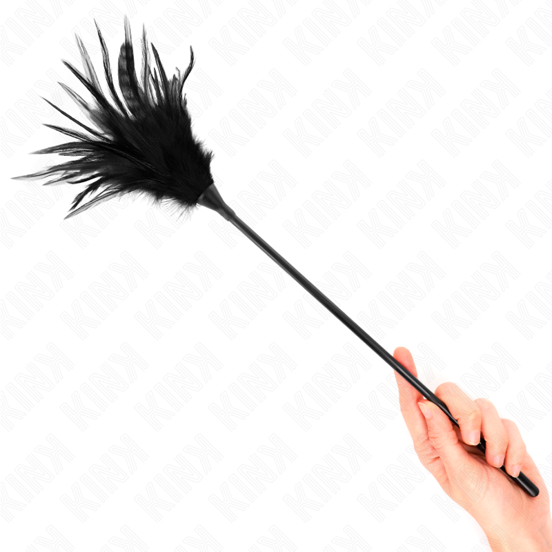 KINK Multiple Black Tickle Feathers, plumeau de 45 cm