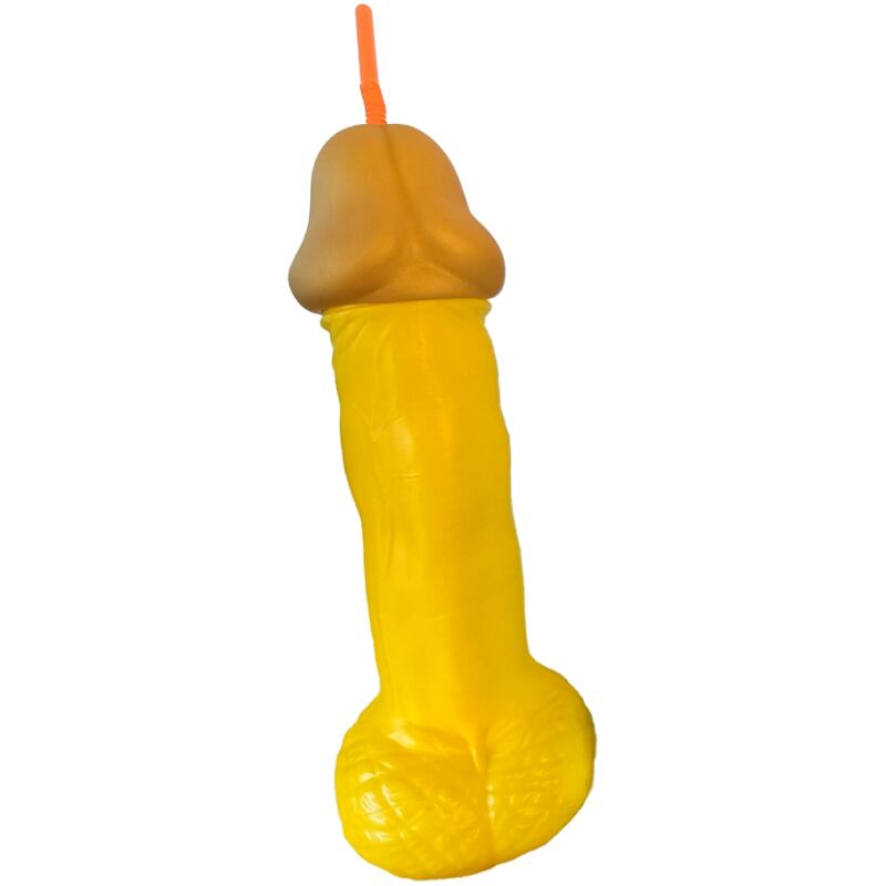 Gobelet en plastique DIABLO PICANTE en forme de pénis, 500 ml