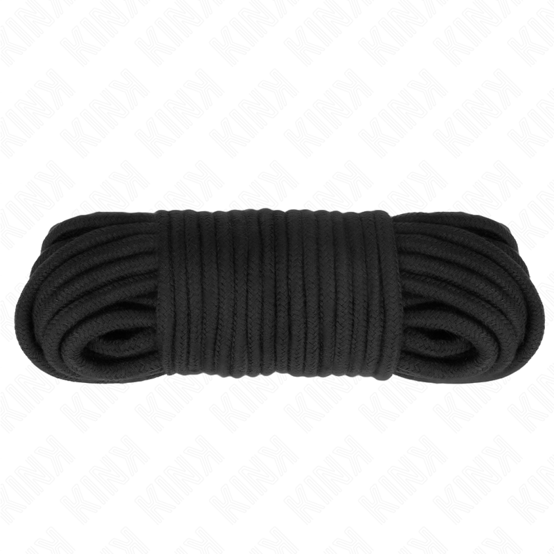 Corde de bondage KINK ROPE ARTS en coton, 20 m, noire