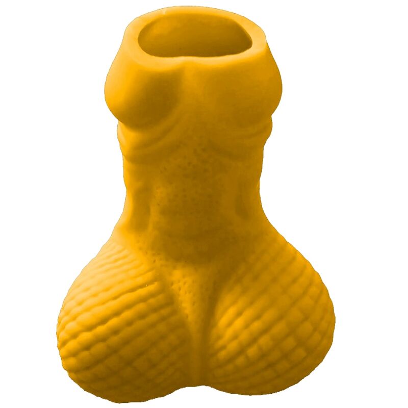 Verre à shot DIABLO PICANTE en forme de pénis, jaune