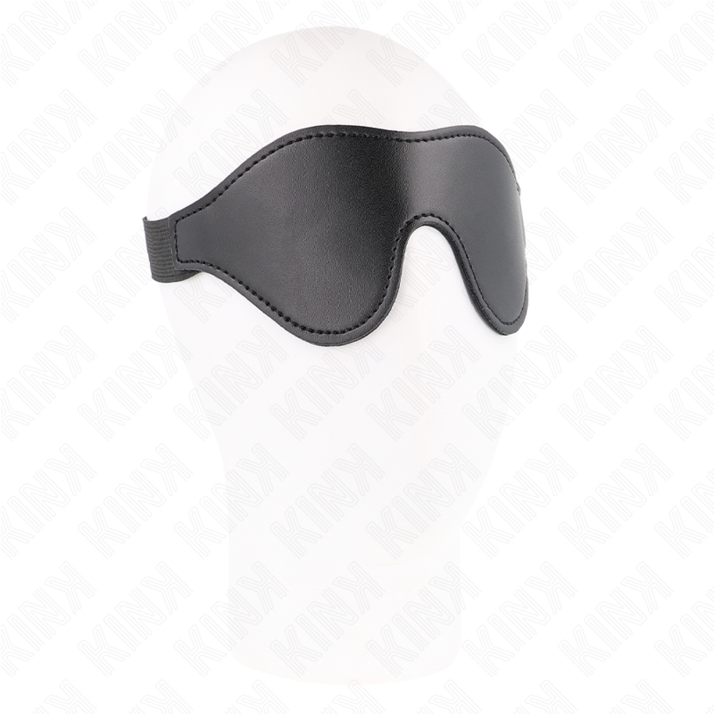 KINK MASKED ALLURE Masque pour les yeux effet cuir avec bande élastique, 21 × 8 cm