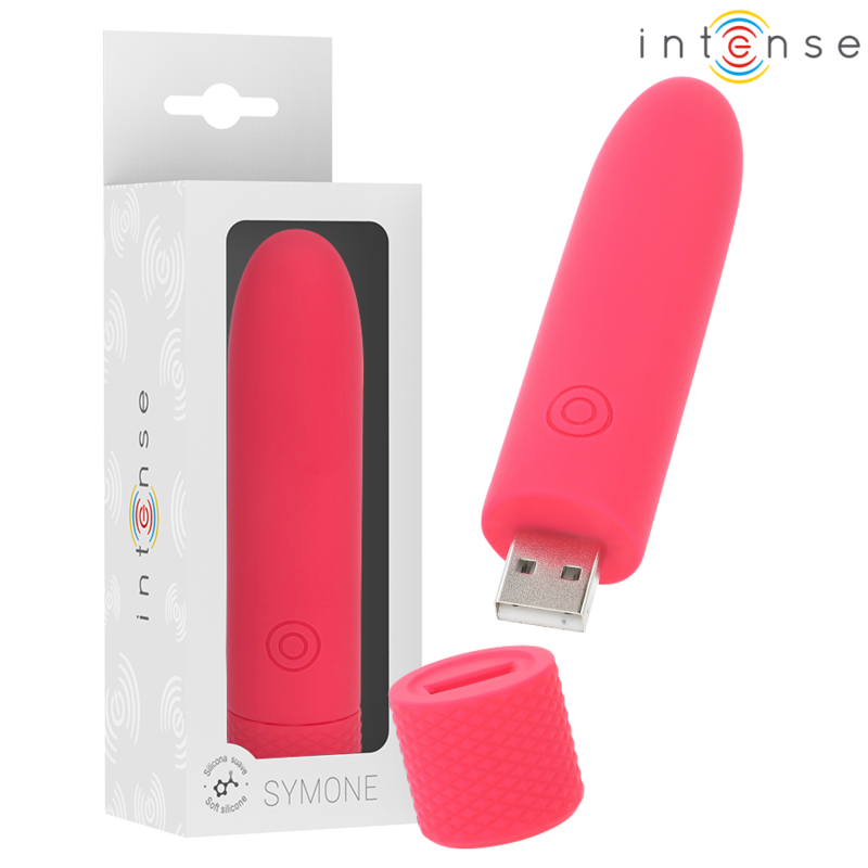 Mini vibromasseur INTENSE SYMONE, rouge