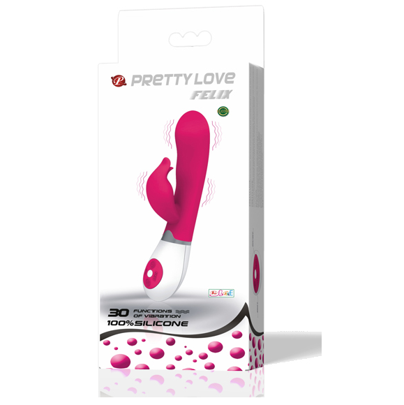 Pretty Love Flirtation, vibromasseur rabbit avec stimulateur clitoridien