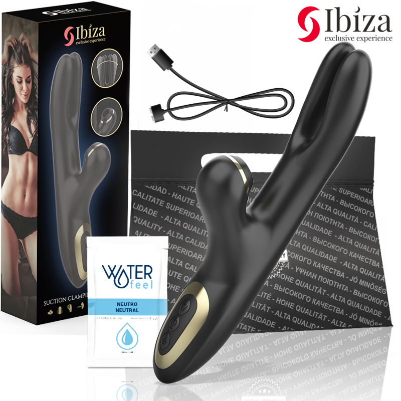 Ibiza Vibromasseur Double À Pince Noir