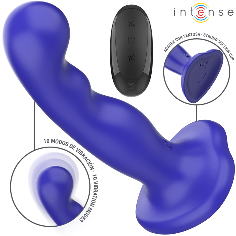 Vibrateur INTENSE Shorty avec télécommande et ventouse
