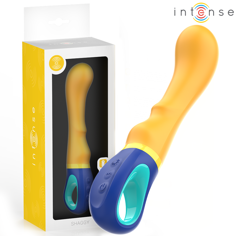 Stimulateur point G INTENSE SHAGGY, jaune