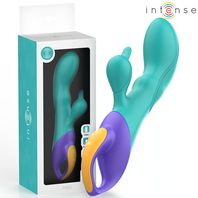 Rabbit vibrant INTENSE FRED, bleu