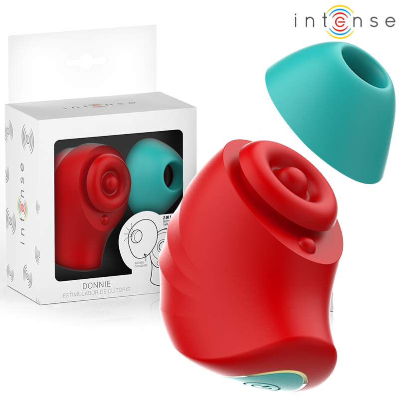 Stimulateur clitoridien INTENSE DONNIE rouge et vert