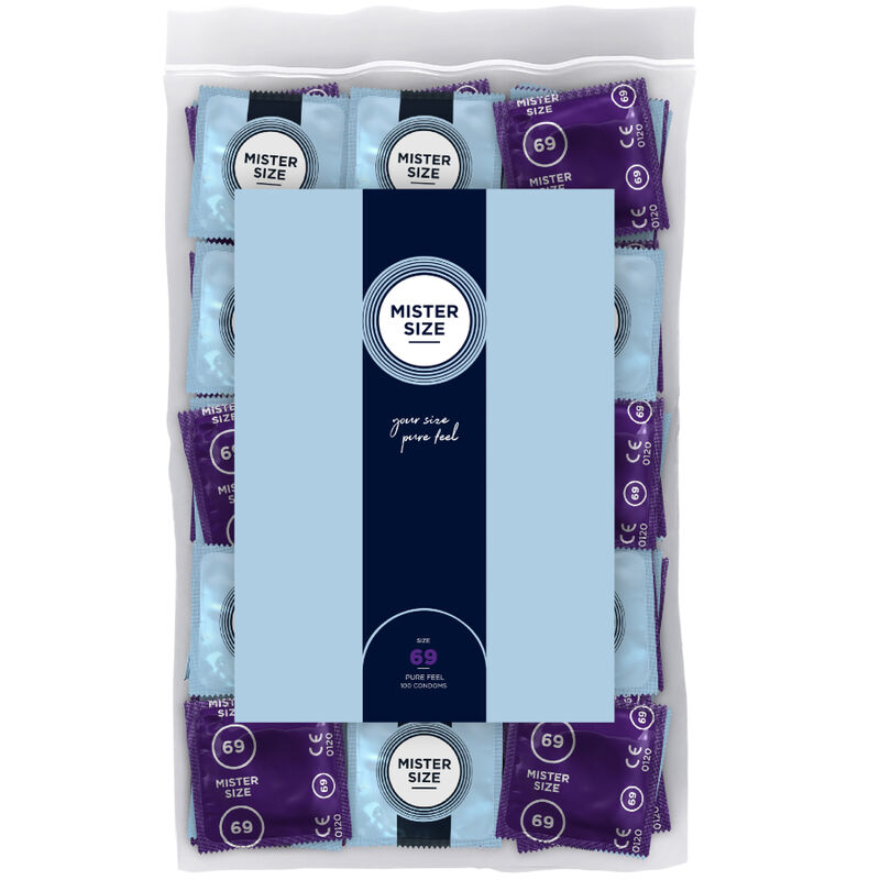 Préservatifs MISTER SIZE XXXL, grand format, 69 mm, 100 pièces