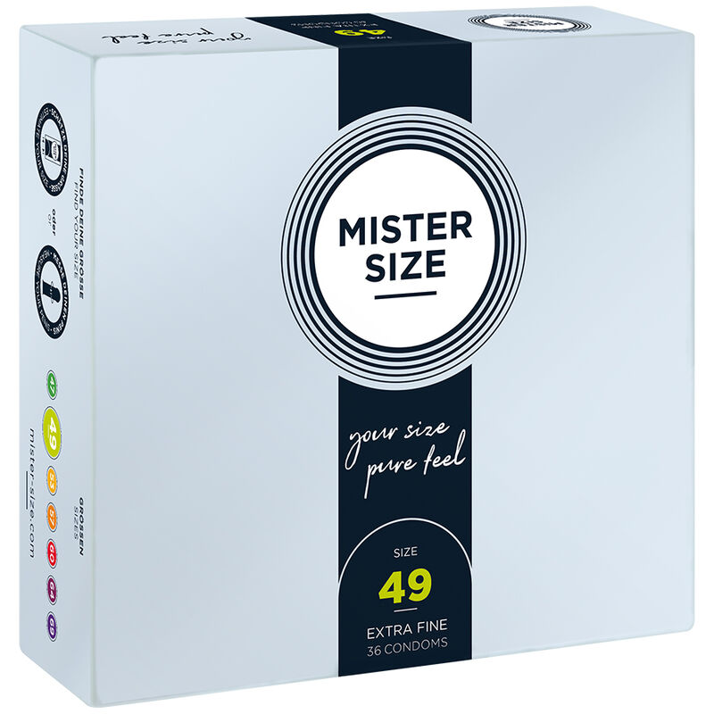 Préservatifs MISTER SIZE S, 49 mm, 36 pièces