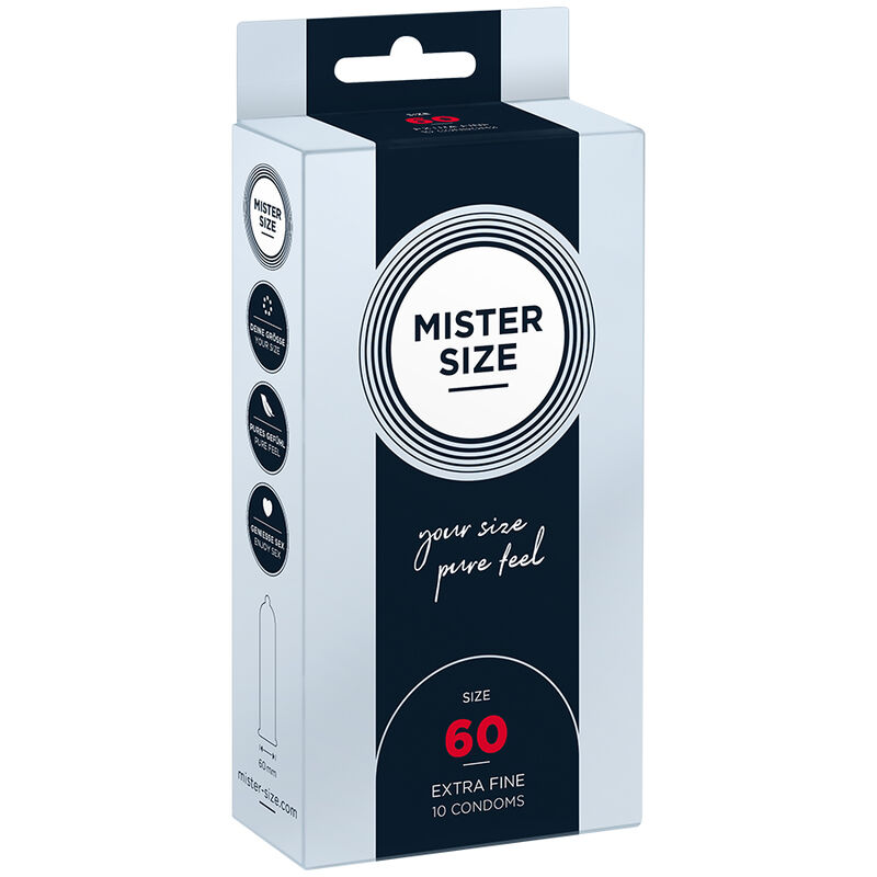 Préservatifs MISTER SIZE XL, 60 mm, boîte de 10