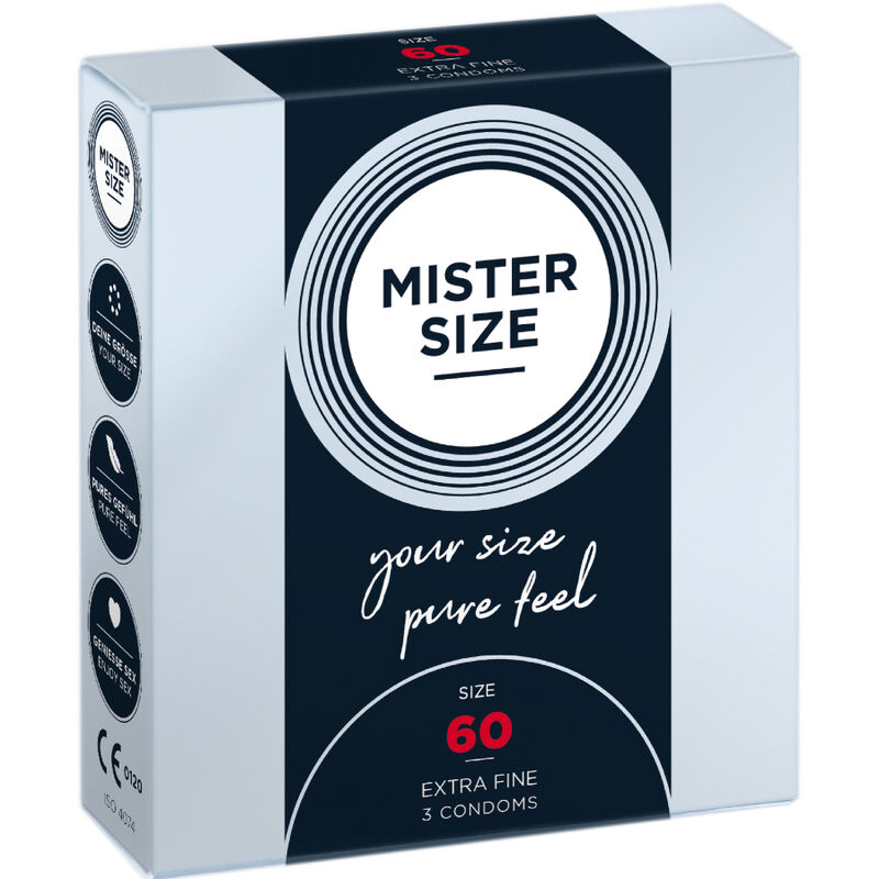 Préservatifs MISTER SIZE 60 mm, 3 pièces