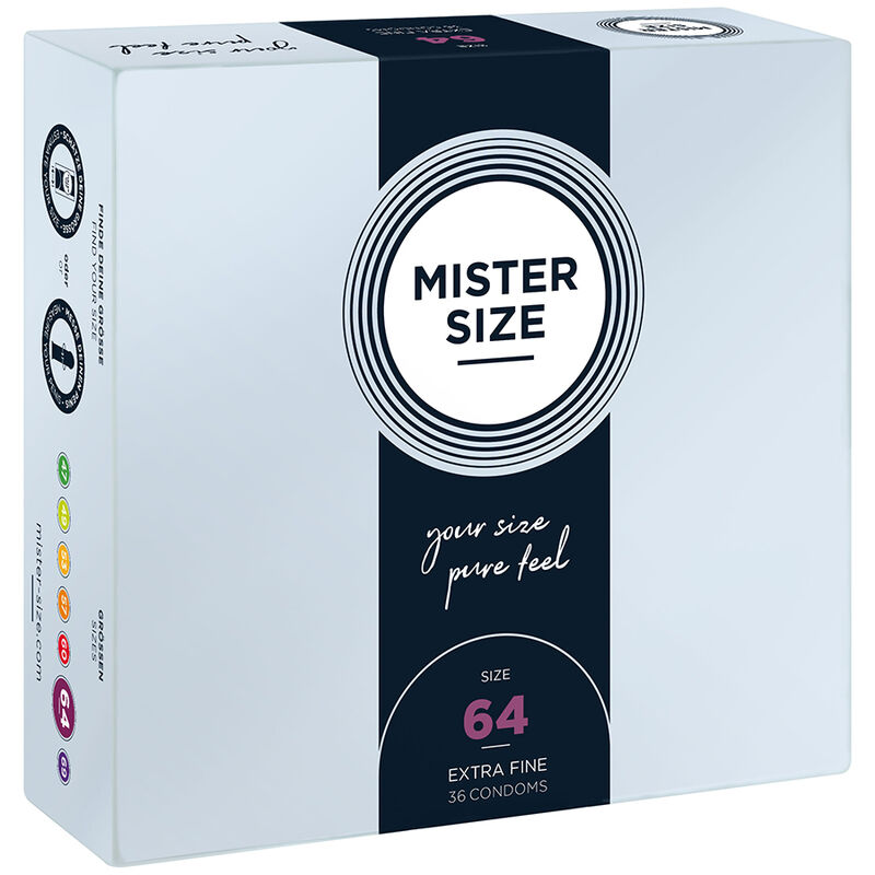 Préservatifs MISTER SIZE XXL, 64 mm, 36 unités
