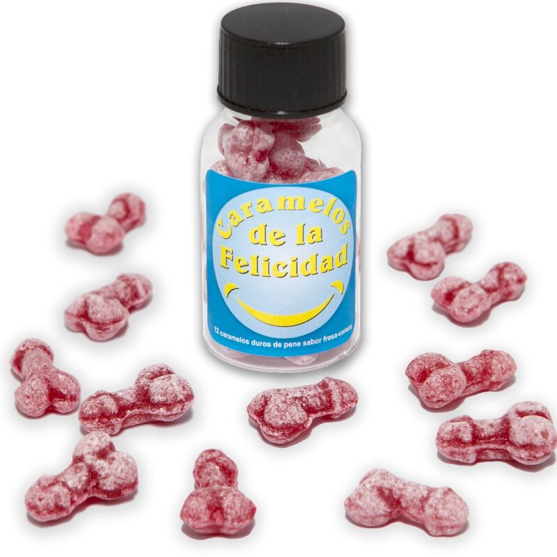 Bonbons en forme de pénis Diablo Picante, saveurs fraise et cerise