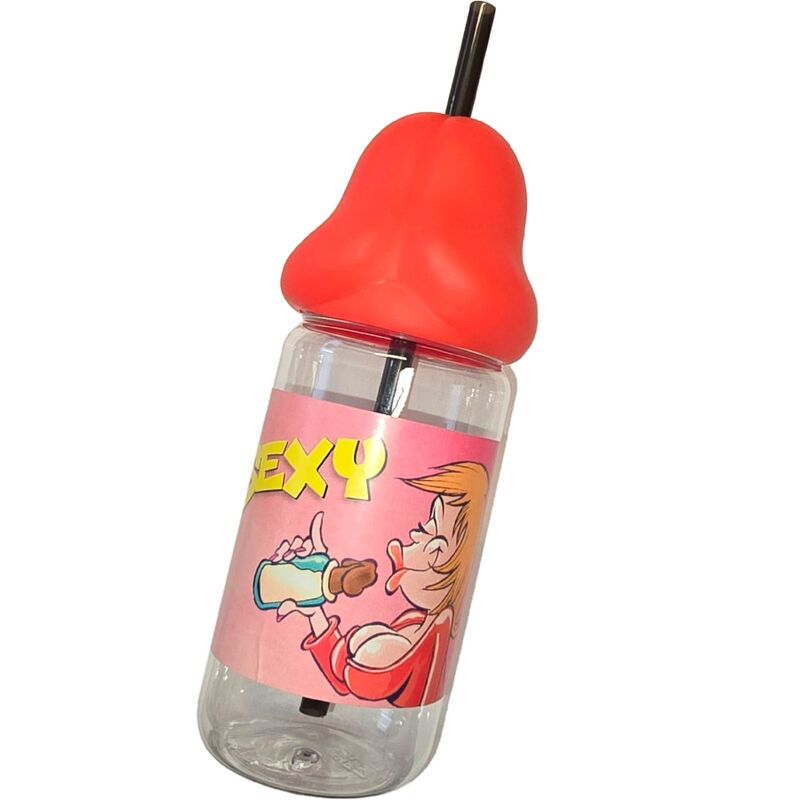 Bouteille Diablo Picante avec embout pour boire en forme de pénis, 360 ml