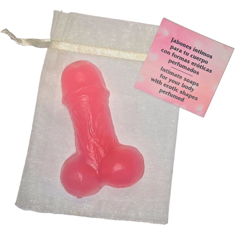 Savon parfumé rose DIABLO PICANTE en forme de pénis
