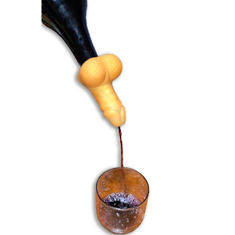 Carafe à vin dorée en forme de pénis Diablo Picante