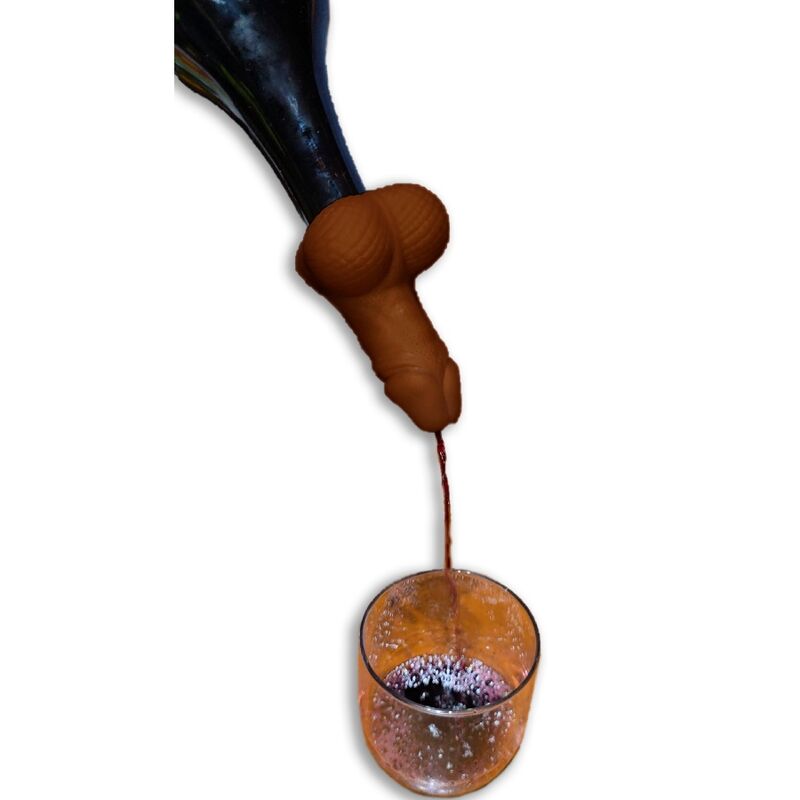 Carafe à vin Diablo Picante de couleur mulâtre en forme de pénis