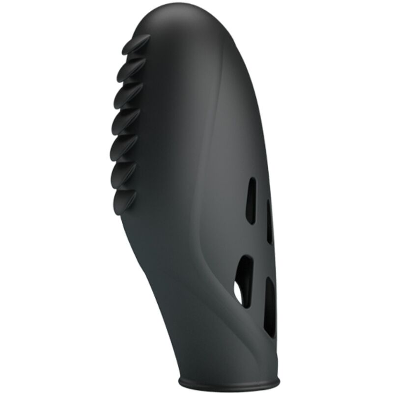 Pretty Love Gilo, vibromasseur pour doigt en silicone, noir