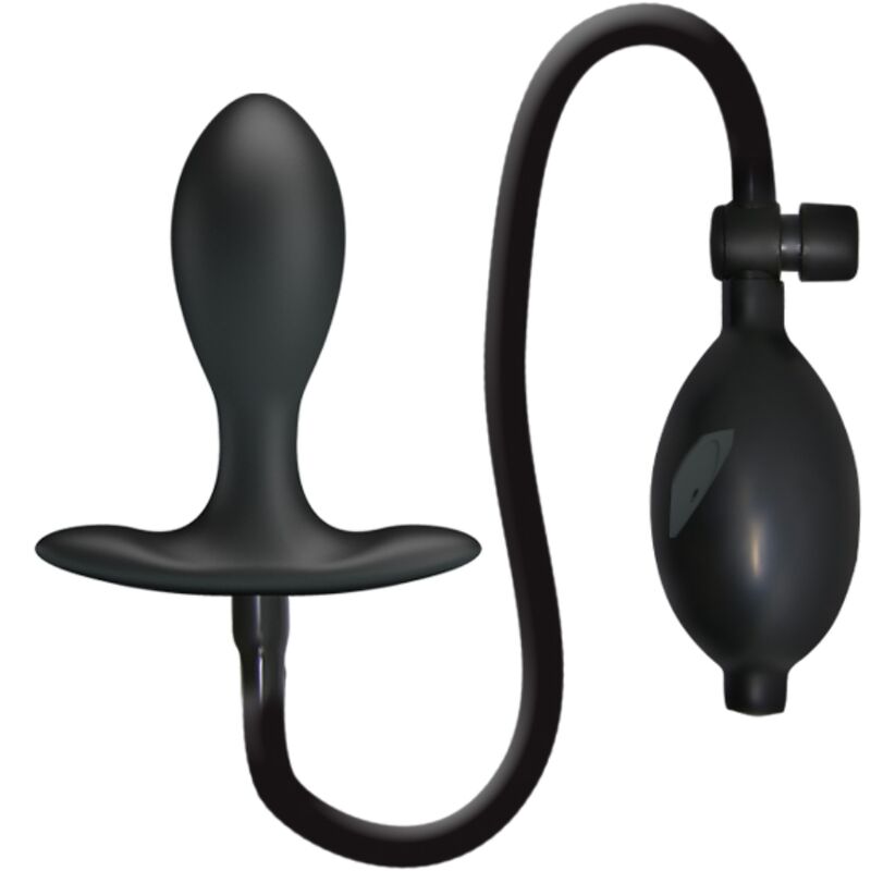 Plug anal gonflable Pretty Love en silicone, noir