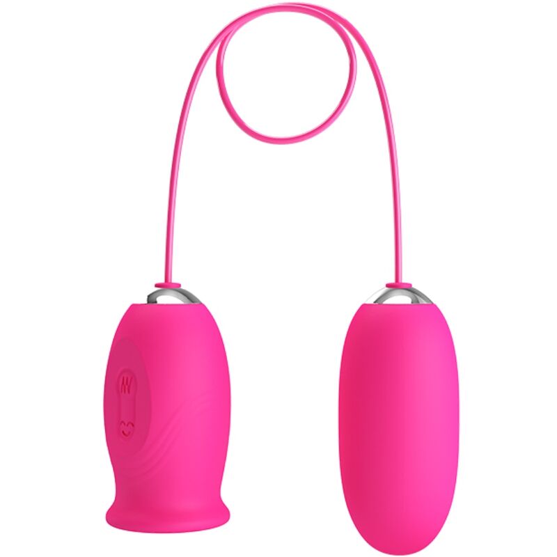 Œuf vibrant Pretty Love Daisy avec stimulateur lingual, rose