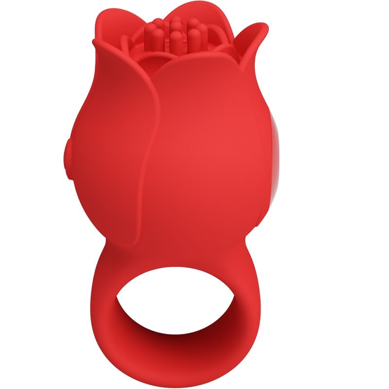 Pretty Love Jae, vibromasseur pour doigt en forme de rose, rouge